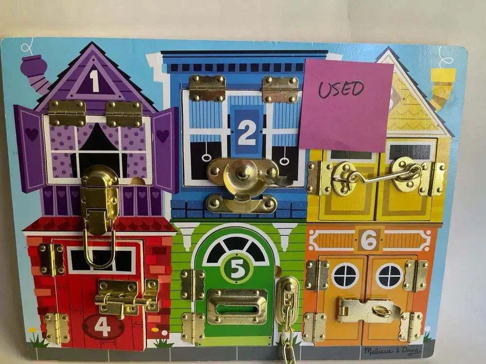 Melissa & Doug Latches Board Wooden Activity Puzzle